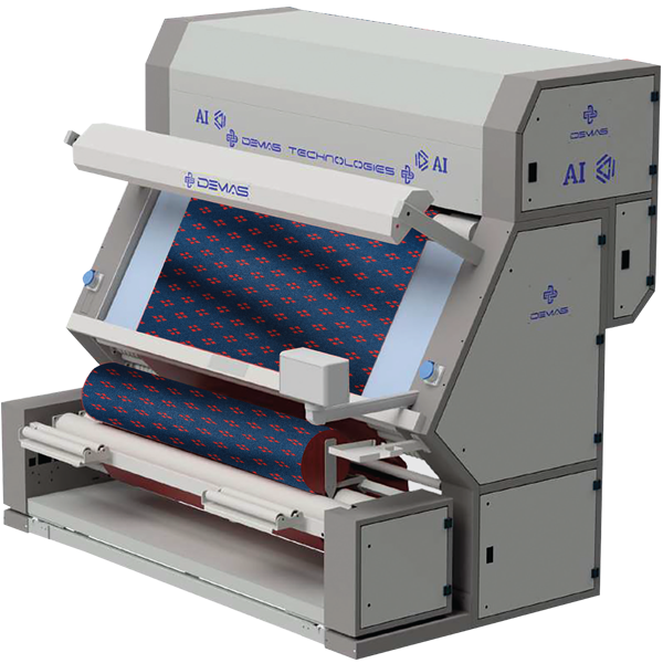 Demas.AI Kumaş Kalite Kontrol ve Rulo Sarma Makinesi